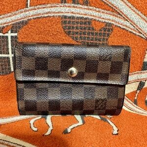 Louis Vuitton Brown Checkered Wallet